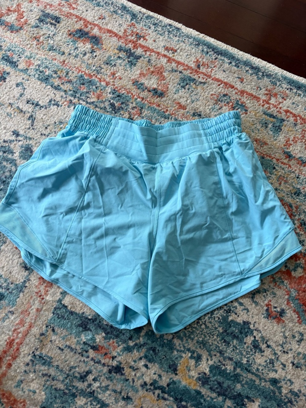 Lululemon airy blue running shorts - with liner